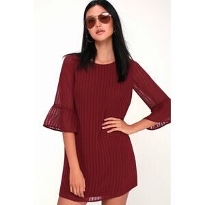Lulus Better Than Ever Wine Red Dress Size S Small NEW